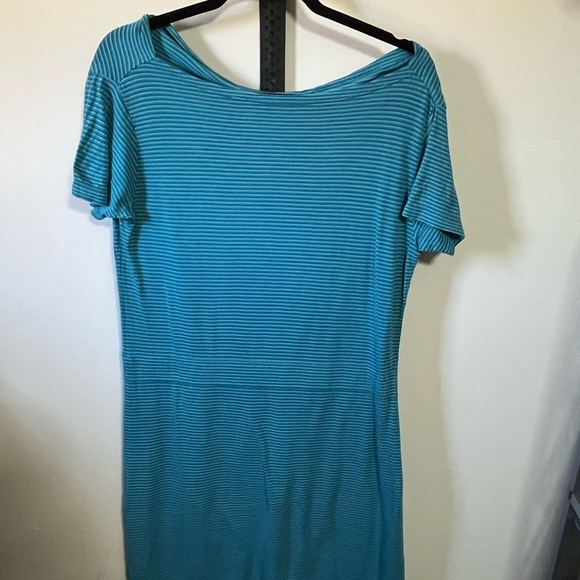 Frilufts Blue Striped Imperfection Dress Sz Med - Picture 5 of 8